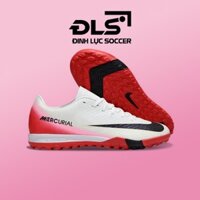 Giày Bóng Đá Nike Mercurial Vapor 16 Academy V2 Trắng Đế Đỏ Vạch Đen TF