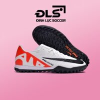 Giày Bóng Đá Nike Mercurial Vapor 15 Academy Trắng Gót Đỏ Cam Đế Đệm AIRZOOM TF