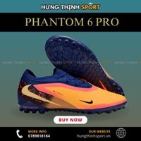 Giày Bóng Đá Nike Phantom 6 Pro Erling Haaland Cam Vàng Cổ Lửng TF
