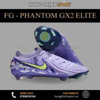 Giày Bóng Đá Nike Phantom GX2 Elite United Tím Vạch Xanh Lá Cổ Lửng FG