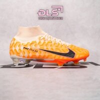 Giày Bóng Đá Nike Superfly 9 Elite Cam Vạch Đen Cổ Cao FG