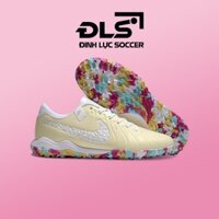 Giày Bóng Đá Nike Tiempo 10 Academy Kem Vạch Trắng Đế Rằn Ri TF