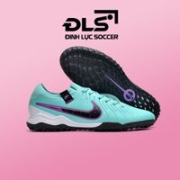 Giày Bóng Đá Nike Tiempo Legend 10 Pro Xanh Ngọc Vạch Đen Cổ Chun TF