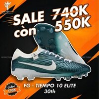 Giày Bóng Đá Nike Tiempo Legend 10 Elite 30th Xanh Lục Lưỡi Gà Liền FG