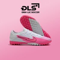 Giày Bóng Đá Nike Vapor 13 Pro Trắng Hồng Vạch Đen Loại Đẹp TF