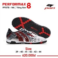 Giày bóng đá Pan PERFORMAX 8 TF TRẮNG XÁM size 42 đế đinh, Pan Thái nhập khẩu 154G (Đôi)