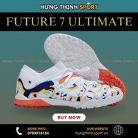 Giày Bóng Đá Puma Future 7 Ultimate Neymar Trắng Cam Cổ Lửng TF