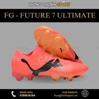 Giày Bóng Đá Puma Future 7 Ultimate Đỏ Cam Cổ Lửng FG