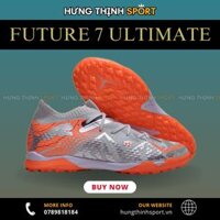 Giày Bóng Đá Puma Future 7 Ultimate Bạc Cam Cổ Lửng TF