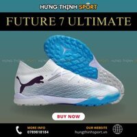Giày Bóng Đá Puma Future 7 Ultimate Trắng Xanh Dương Cổ Lửng TF