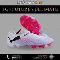 Giày Bóng Đá Puma Future 7 Ultimate Trắng Hồng Cổ Lửng FG