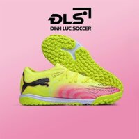 Giày Bóng Đá Puma Future 8 Ultimate Hồng Gót Vàng Chanh Cổ Cao TF