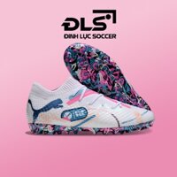 Giày Bóng Đá Puma Future Ultimate Trắng Xanh Hồng Cổ Lửng MG