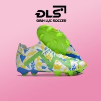 Giày Bóng Đá Puma Future Ultimate Neymar Trắng Vàng Xanh Lá Cổ Lửng FG