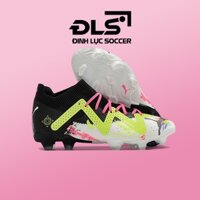 Giày Bóng Đá Puma Future Ultimate Trắng Vạch Xanh Gót Đen FG