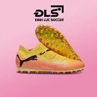 Giày Bóng Đá Puma Future Ultimate Vàng Hồng Đen Cổ Lửng MG