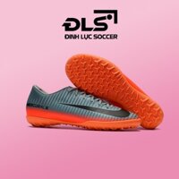 Giày Bóng Đá SF Nike Mercurial Vic 6 CR7 Xám Đế Cam TF