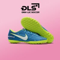 Giày Bóng Đá SF Nike Vic 6 Neymar Xanh Biển Vạch Trắng Đế Chuối TF