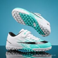 Giày bóng đá trẻ em không buộc dây cho bé trai và bé gái, giày thể thao trẻ em, học sinh tiểu học, giày tập luyện thi đấu với khóa dán, thời gian giới hạn 0321 WCSD