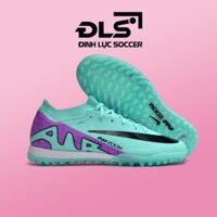 Giày Bóng Đá Trẻ Em Nike Mercurial Vapor 15 Elite Xanh Ngọc Vạch Đen Cổ Lửng TF
