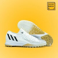 Giày Bóng Đá Trẻ Em TQ Adidas Predator Edge.3 Trắng Vạch Đen HQ TF