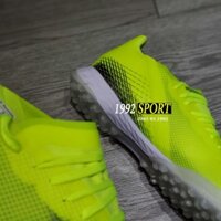 Giày Bóng Đá X Ghosted.1 Xanh Chuối Vạch Đen TF -nh7 '