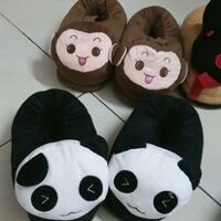GIÀY BÔNG HÌNH GẤU TRÚC