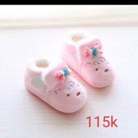 Giày bông hình thú cực đáng yêu cho bé từ 0-3 tuổi