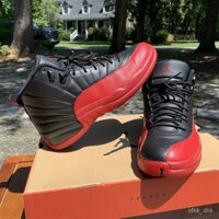 Giày bóng rổ Air Jordan 12 Retro 'Flu Game' Đen Đỏ AJ12 130690-002 A0usyjfr