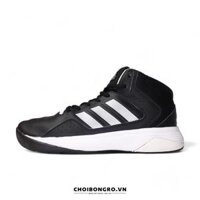 Giày bóng rổ cũ chính hãng Adidas Cloudfoam  Ilation Mid ‘Black White’ AQ1362