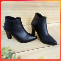 Giày boot bốt nữ cổ thấp 7 phân rosata ro137