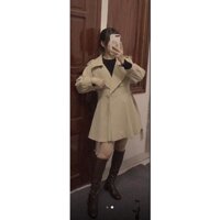 giày boot cao cổ nữ màu nâu