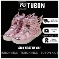 Giày Boot Cho Bé Gái, Cao Cổ Gắn Đèn Led Và Cánh Thiên Thần, Boot Bé Gái 1-4 Tuổi G001 - TUBON KIDS