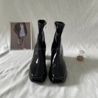 Giày Boot cổ cao, gót cao Pong Shoes- Full Box- Mã 1522