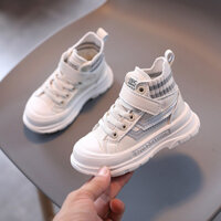 Giày boot cổ cao phối thun cho bé - Quảng Châu