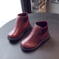 Giày boot cổ len cao cấp cho bé gái