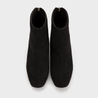 Giày Boot Da Lộn Gót Vuông Kéo Khoá HAPAS - 9BOT601 t