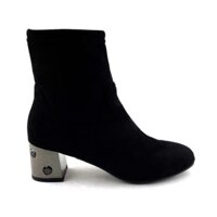 Giày Boot Da Lộn Nữ Đen 83.1