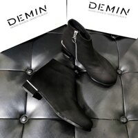 Giày boot da lộn Nữ thấp Cổ Ngắn 2P DEMIN - DBS029