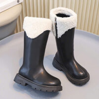 Giày boot đùi cao cổ , bốt đùi cổ lông cho bé