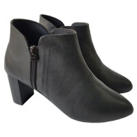 Giày Boot Nữ Cổ Thấp BIGBEN Da Bò Thật Cao 7cm BNN8