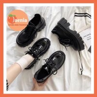 Giày boot nữ cổ thấp cao gót 5 cm chiến binh ulzzang big size JAENIA GD002