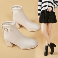Giày boot nữ da mềm
