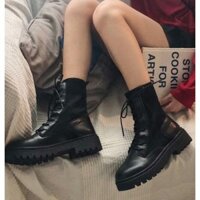 Giày Boot nữ Da PU Doctor Martin cao cổ Shop LyLy