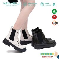 Giày Boot Nữ MINSU M3806, Giày Cao Cổ Phong Cách Hàn Quốc Cá Tính, Năng Động Cực Cool Khi Mix Đồ Đi Chơi, Đi Học