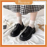 Giày boot nữ ulzzang cổ thấp cao cấp đế cao 5 cm bigsize HAVAVA GD002