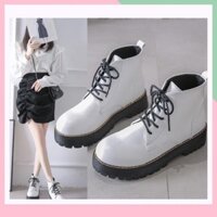 Giày Boots Chiến Binh Mẫu Mới, Giày Boot Cổ Cao Cosplay, Bốt nữ Hàn Quốc