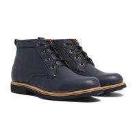 Giày Boots Nam Da Bò Mastrotto Italia Cao Cấp  B3CK1M0NA - Xanh Đen - 44