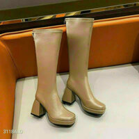 Giày boss nữ cao cổ da mềm chất liệu êm ái👠👠☘️