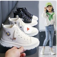 Giày bốt bé gái, giày boot cao cổ cho bé phong cách hàn quốc, da mềm cho bé 4 tuổi - 15 tuổi - Hàng mới về